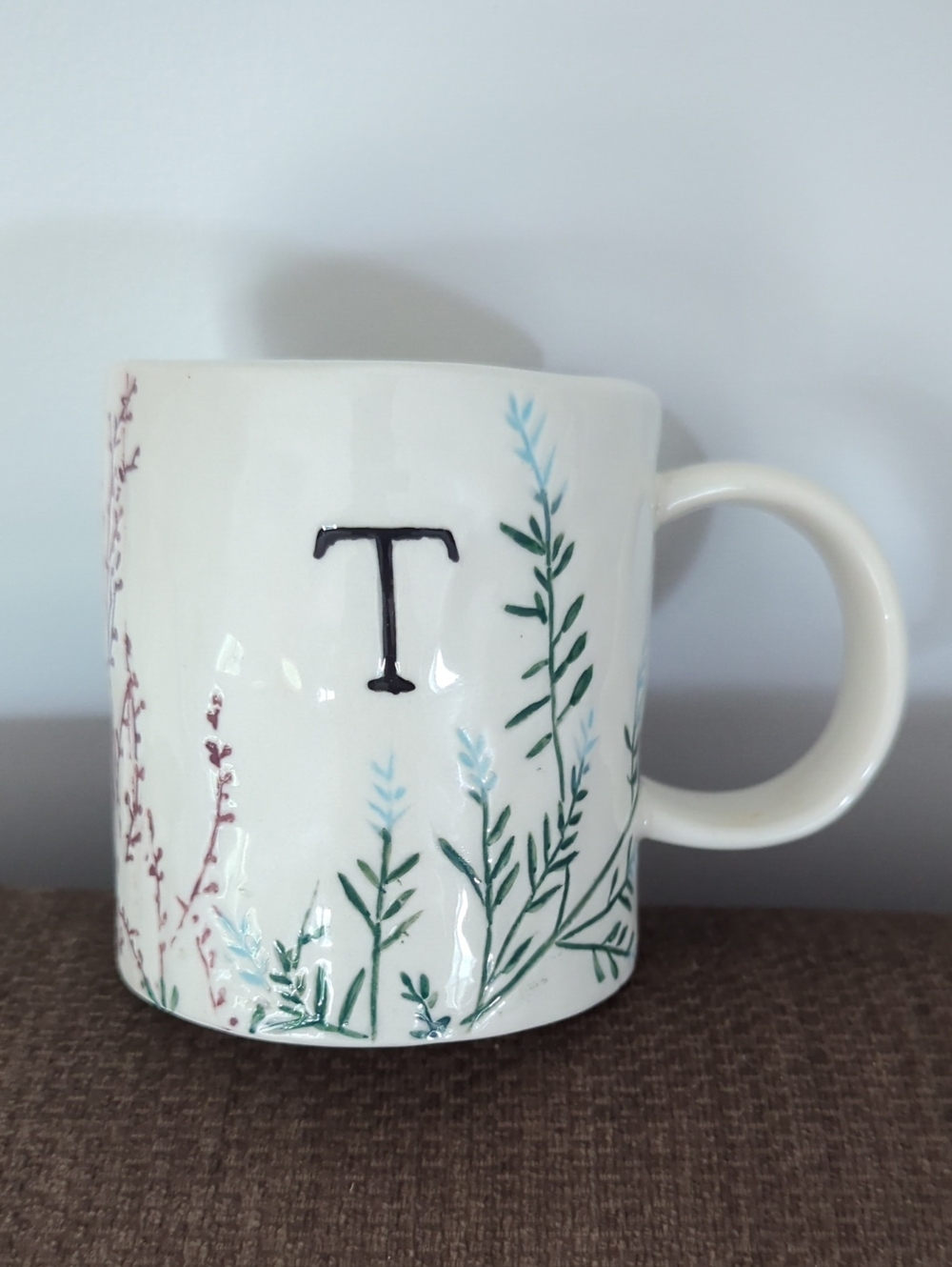 Anthropologie Dagney Monogram Mug T